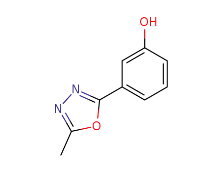 Molecular Structure of 79463-11-9 (3-(5-Methyl-[1,3,4]oxadiazol-2-yl)-phenol)