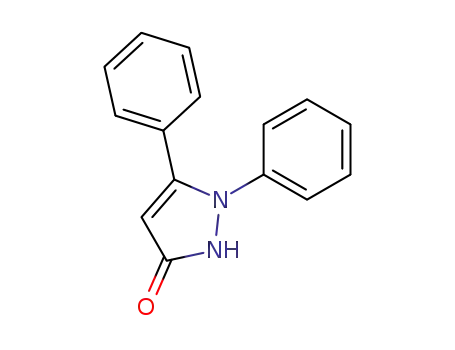 Molecular Structure of 13370-06-4 (1,2-Dihydro-1,5-diphenyl-3H-pyrazol-3-one)
