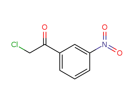 Molecular Structure of 99-47-8 (α-Chloro-3'-nitroacetophenone)