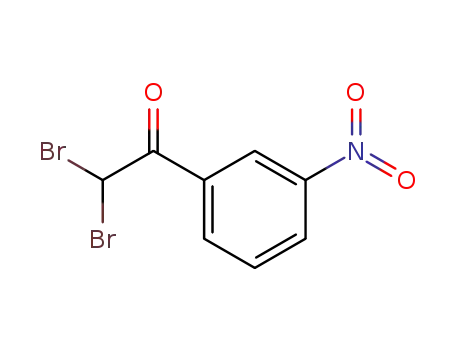 Molecular Structure of 13651-07-5 (Ethanone, 2,2-dibromo-1-(3-nitrophenyl)-)