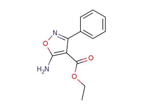 Molecular Structure of 29278-09-9 (5-Amino-3-phenyl-4-isoxazolecarboxylic acid ethyl ester)
