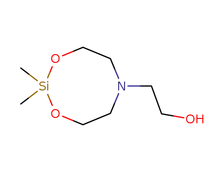 Molecular Structure of 42959-18-2 (2-(2,2-dimethyl-1,3,6,2-dioxazasilocan-6-yl)ethanol)