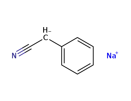 Molecular Structure of 26388-11-4 (Benzeneacetonitrile, ion(1-), sodium)