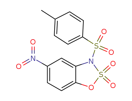 3H-1,2,3-Benzoxathiazole, 3-[(4-methylphenyl)sulfonyl]-5-nitro-,
2,2-dioxide