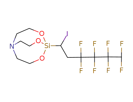 Molecular Structure of 135587-12-1 (1-(3,3,4,4,5,5,6,6-Octafluoro-1-iodohexyl)-2,8,9-trioxa-5-aza-1-silabi cyclo(3.3.3)undecane)