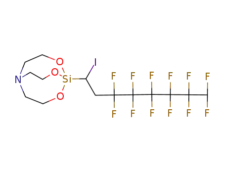 Molecular Structure of 135587-14-3 (1-(3,3,4,4,5,5,6,6,7,7,8,8-dodecafluoro-1-iodooctyl)-2,8,9-trioxa-5-aza-1-silabicyclo[3.3.3]undecane)