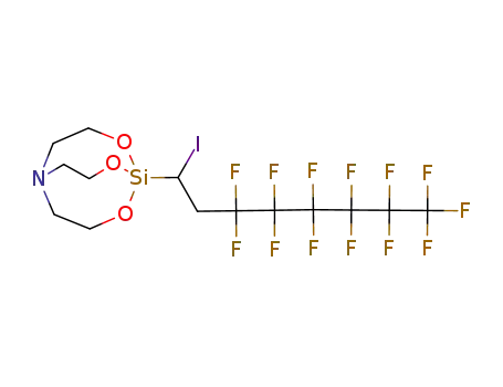 2,8,9-Trioxa-5-aza-1-silabicyclo(3.3.3)undecane, 1-(3,3,4,4,5,5,6,6,7,7,8,8,8-tridecafluoro-1-iodooctyl)-