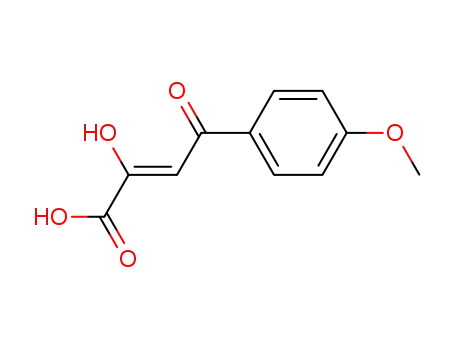 Molecular Structure of 147670-82-4 (2-Butenoic acid, 2-hydroxy-4-(4-methoxyphenyl)-4-oxo-, (2Z)-)