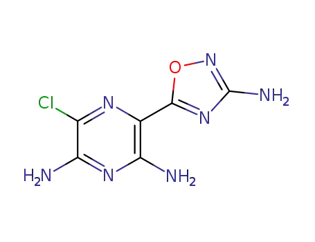 3-(3-amino-1,2,4-oxadiazol-5-yl)-5-chloropyrazine-2,6-diamine