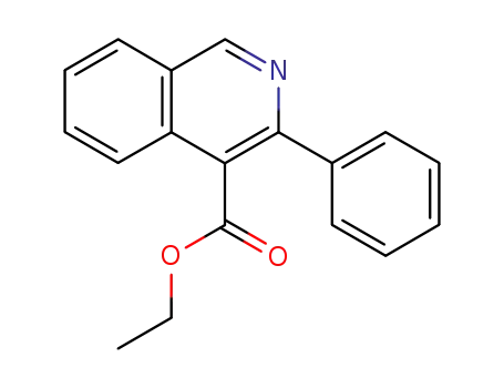 Molecular Structure of 109802-64-4 (ETHYL 3-PHENYL-4-ISOQUINOLINECARBOXYLATE)