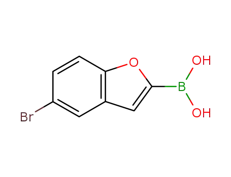 Molecular Structure of 331833-99-9 (5-bromobenzofuran-2-ylboronic acid)