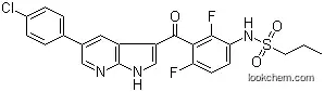 1-Propanesulfonamide, N-[3-[[5-(4-chlorophenyl)-1H-pyrrolo[2,3-b]pyridin-3-yl]carbonyl]-2,4-difluorophenyl]-
