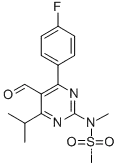 4-(4-Fluorophenyl)-6-isopropyl-2-[(N-methyl-N-methylsulfonyl)amino]pyrimidinyl-5-yl-formyl