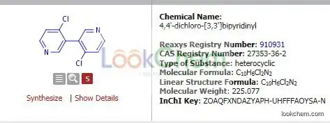 4,4‘-dichloro-3,3’-bipyridine(27353-36-2)