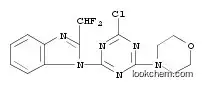 4-(4-Chloro-6-(2-(difluoromethyl)-1H-benzo[d]imidazol-1-yl)-1,3,5-triazin-2-yl)morpholine