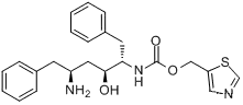 (2S, 3S, 5S)-5-Amino-2- (N- ( (5-thiazolyl)-methoxycarbonyl) amino)-1,6- diphenyl-3-hydroxyhexane