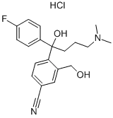 4-[4-(Dimethylamino)-1-(4-fluorophenyl)-1-hydroxybutyl]-3-(hydroxymethyl)benzonitrile hydrochloride