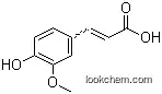 4-Hydroxy-3-methoxycinnamic acid.