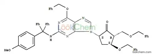(2R,3S,5S)-3-(Benzyloxy)-5-[2-[[(4-methoxyphenyl)diphenylmethyl]amino]-6-(benzyloxy)-9H-purin-9-yl]-2-(benzyloxymethyl)cyclopentanone