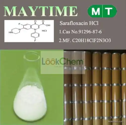 Sarafloxacin Hcl/Sarafloxacin hydrochloride CAS:91296-87-6