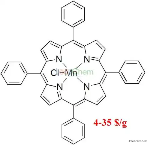 Hualong porphyrin 32195-55-4, 4-35$/g, 5,10,15,20-Tetraphenyl-21H,23H-porphine manganese(III) chloride