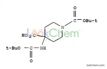 1,4-Piperidinedicarboxylicacid, 4-[[(1,1-dimethylethoxy)carbonyl]amino]-, 1-(1,1-dimethylethyl) ester