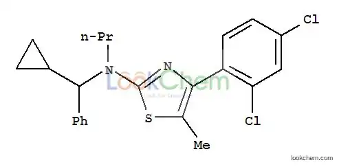 2-Thiazolamine,N-(cyclopropylphenylmethyl)-4-(2,4-dichlorophenyl)-5-methyl-N-propyl-, (-)-