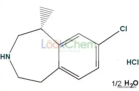 Lorcaserine hydrochloride hemihydrate