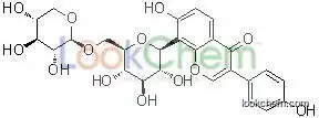 7-Hydroxy-3-(4-hydroxyphenyl)-8-(6-O-beta-D-xylopyranosyl-beta-D-glucopyranosyl)-4H-1-benzopyran-4-one