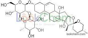 (3beta,25R)-14,17-Dihydroxyspirost-5-en-3-yl  2-O-(6-deoxy-alpha-L-mannopyranosyl)-beta-D-glucopyranoside