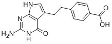 4-[2-(2-Amino-4,7-dihydro-4-oxo-1H-pymol[2,3-d]pyrimodin-5-yl)ethyl]benzoic acid 137281-39-1