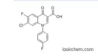 : 1-(p-Fluoro-phenyl-6-fluoro-7-chloro-4-oxo-3-quinolinecarboxylic acid