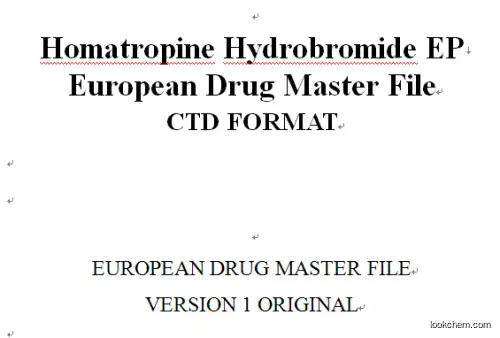 Regular manufacturing: Homatropine hydrobromide