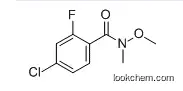 4-CHLORO-2-FLUORO-N-METHOXY-N-METHYLBENZAMIDE