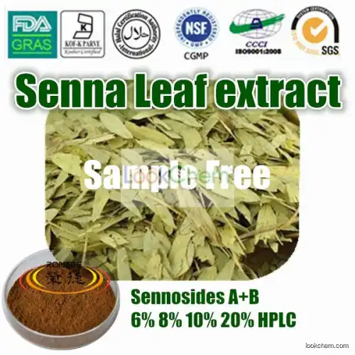 Top Quality 20%  total sennosides Senna Leaf Extract