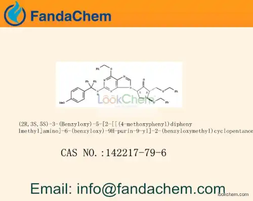 (2R,3S,5S)-3-(Benzyloxy)-5-[2-[[(4-methoxyphenyl)diphenylmethyl]amino]-6-(benzyloxy)-9H-purin-9-yl]-2-(benzyloxymethyl)cyclopentanone cas  142217-79-6