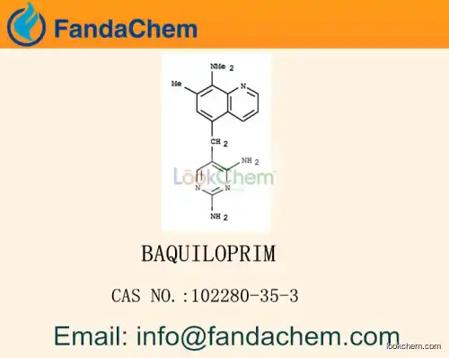 2,4-Pyrimidinediamine,5-[[8-(dimethylamino)-7-methyl-5-quinolinyl]methyl]- cas  102280-35-3
