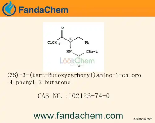 (3S)-3-(tert-Butoxycarbonyl)amino-1-chloro-4-phenyl-2-butanone cas  102123-74-0