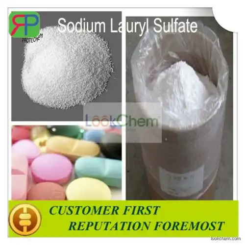 Emulsifier agent Sodium Lauryl Sulfate supply for pharmaceutical manufacturing