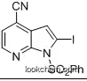 1-(Phenylsulphonyl)-4-cyano-2-iodo-7-azaindole