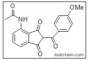 N-(2-(4-methoxybenzoyl)-1,3-dioxo-2,3-dihydro-1H-inden-4-yl)acetamide