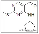 4-(cyclopentylamino)-2-(methylthio)pyrimidine-5-carbaldehyde