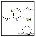 1-(4-cyclopentylamino-2-methylsulfanylpyrimidin-5-yl)ethanone