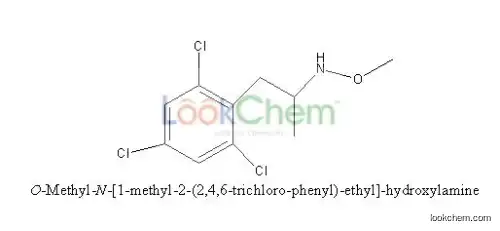 O-methyl-N-[1-methyl -2-(2,4,6-trichloro-ethyl)-ethyl]-hydroxylamine