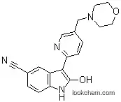 2-Hydroxy-3-[5-[(morpholin-4-yl)methyl]pyridin-2-yl]-1H-indole-5-carbonitrile