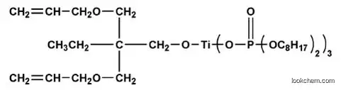 TCA-L12 Titanium IV 2,2(bis 2-propenolatomethyl)butanolato, tris(dioctyl)phosphato-O (CAS No:110438-25-0)
