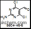 2-azanyl-4,6-dichloro-pyrimidine-5-carbaldehyde 5604-46-6