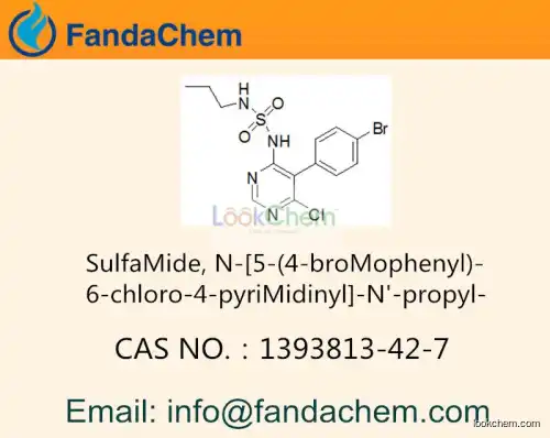 SulfaMide, N-[5-(4-broMophenyl)-6-chloro-4-pyriMidinyl]-N'-propyl- cas 1393813-42-7 (Fandachem)