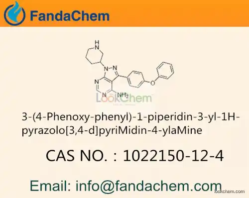 3-(4-Phenoxy-phenyl)-1-piperidin-3-yl-1H-pyrazolo[3,4-d]pyriMidin-4-ylaMine cas 1022150-12-4 (Fandachem)