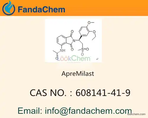 Acetamide, N-[2-[(1S)-1-(3-ethoxy-4-methoxyphenyl)-2-(methylsulfonyl)ethyl]-2,3-dihydro-1,3-dioxo-1H-isoindol-4-yl]- cas 608141-41-9 (Fandachem)